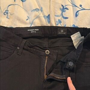 AG Black maternity Primary Cigarette Jeans